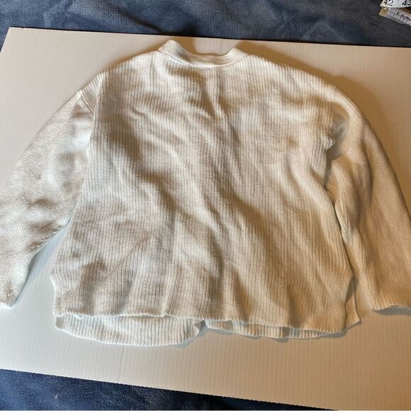 Zara Long sleeve button front Sweater Cardigan with pockets 100% cotton 18-24mo - Picture 2 of 6